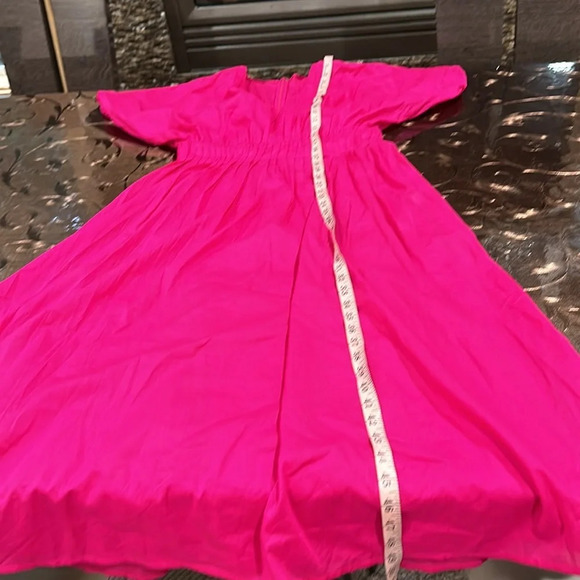 Banana Republic factory VOILE ELBOW-SLEEVE MIDI DRESS - Picture 7 of 9